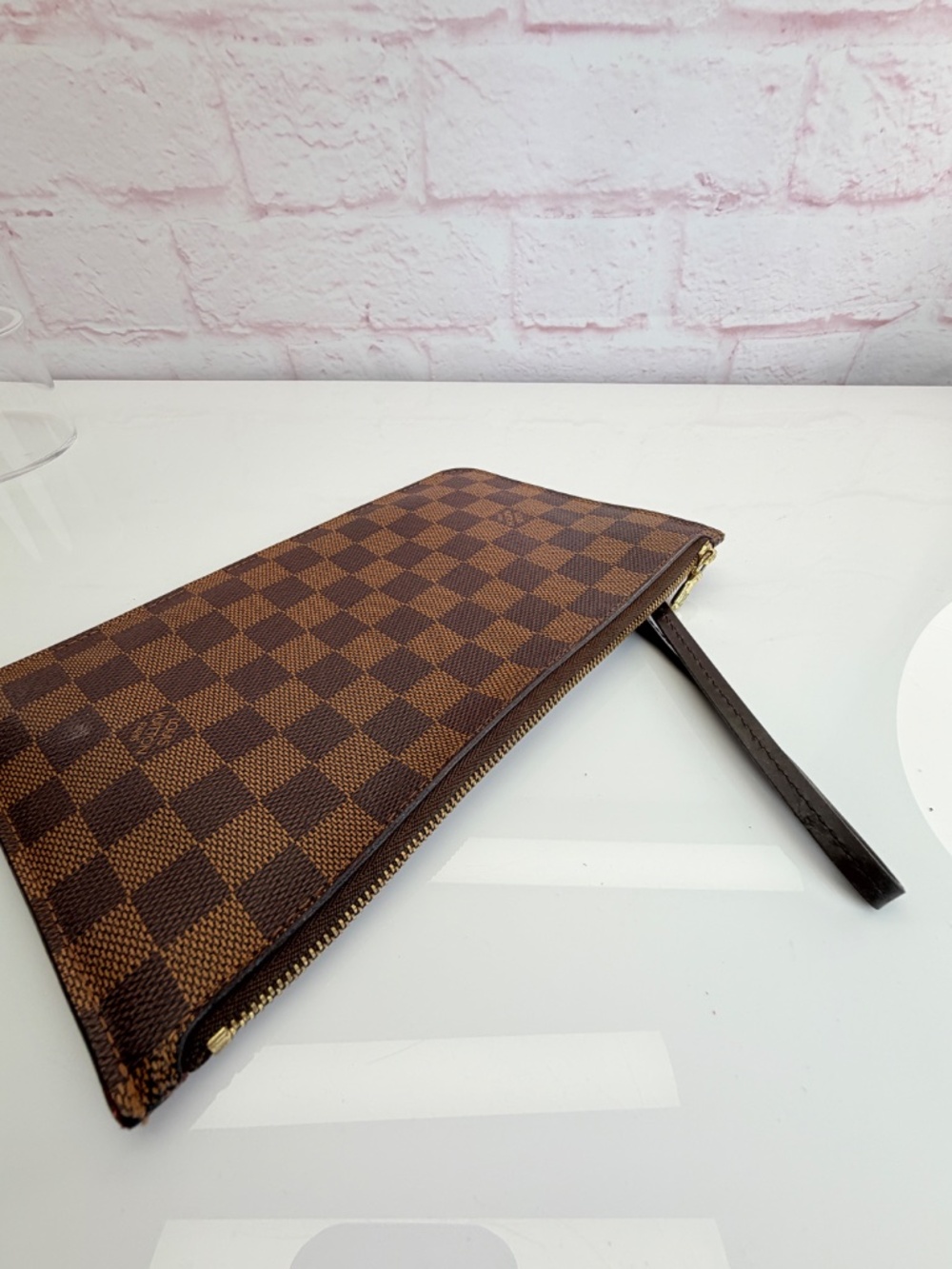 Louis Vuitton Damier Neverfull MM GM Cerise Pochette Wristlet - Picture 6 of 15